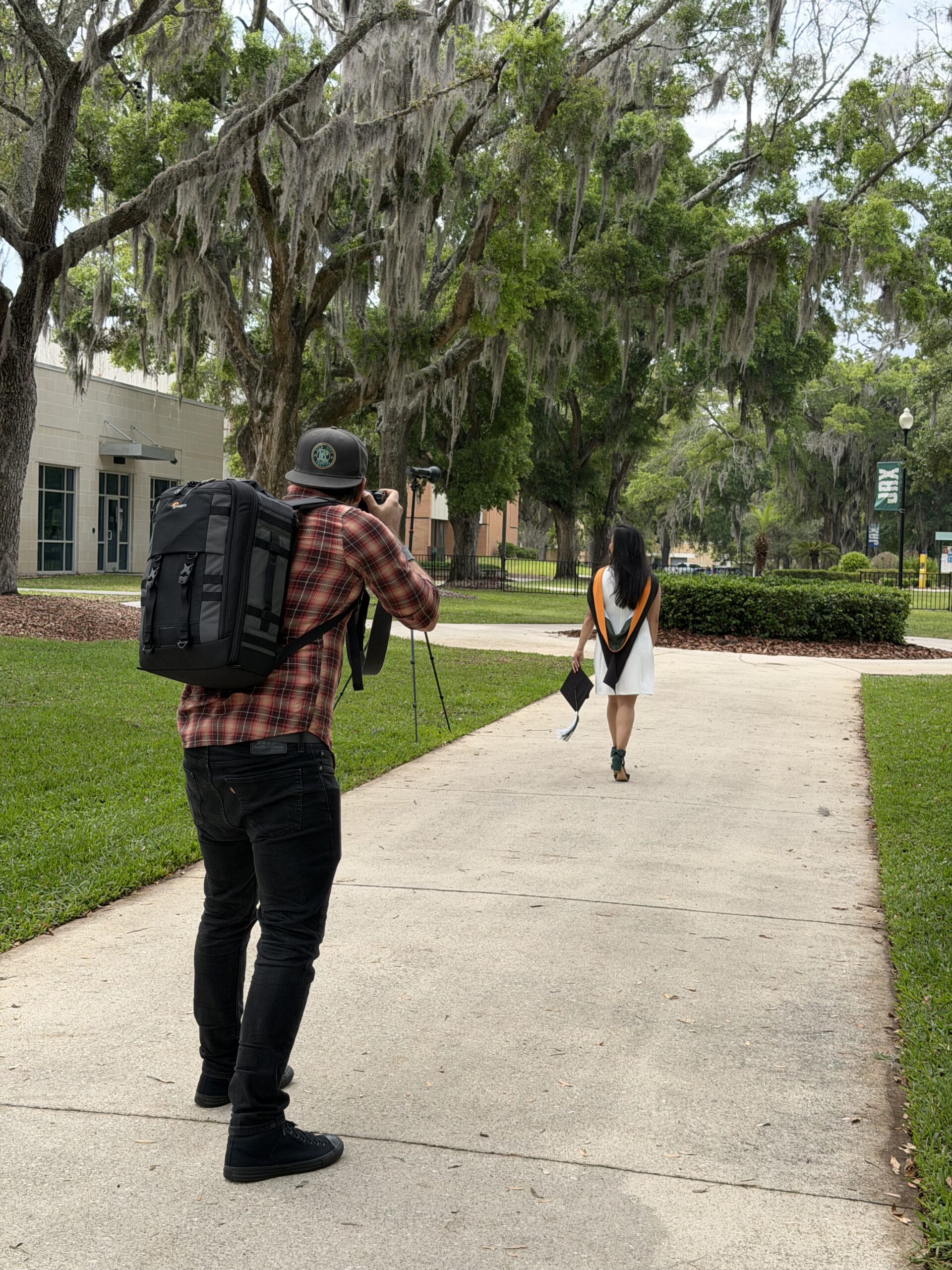 John Cieslik Jr. behind the camera